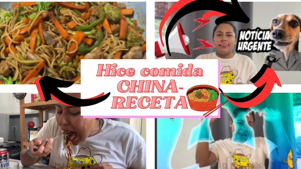 HICE comida CHINA:RECETA🇨🇳 | 🚨🚨 LES TENGO UNA NOTICIA IMPORTANTE‼️🚨🚨