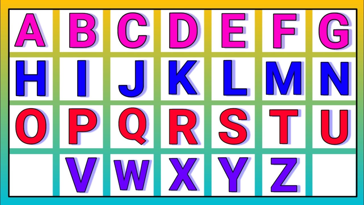 Песенка про алфавит ABCD для детей | Песенка про ABC | Изучение алфавита от A до Z | Песенка про ...