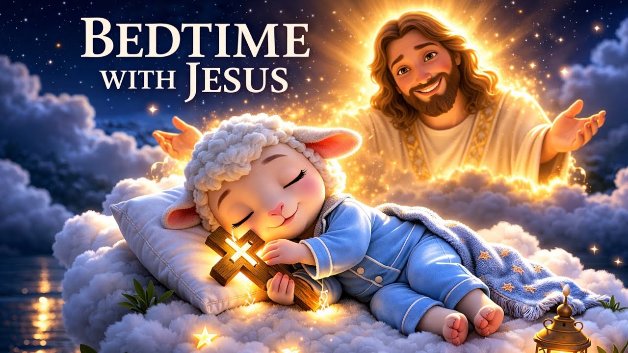 BEDTIME WITH JESUS | Soothing Christian Lullabies for Kids (Minutes of Peace) Sunshine Kids Bible 