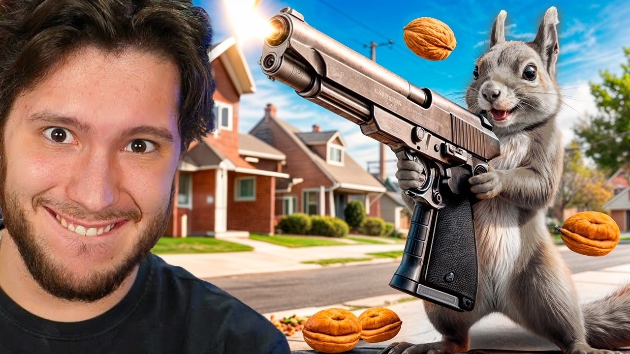 Tentando SOBREVIVER A um ESQUILO ARMADO!! (É serio)