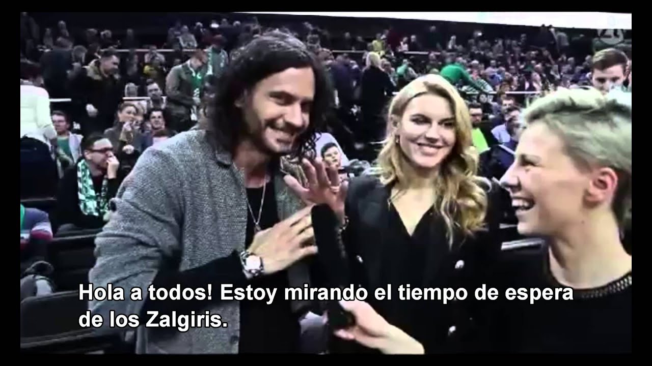 Mario Cimarro y Deimante en el programa Time Out Žalgiris (sub.esp.)