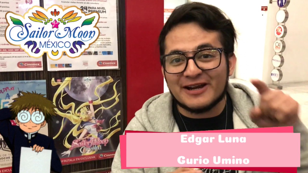 Edgar Luna (Gurio Umino) manda saludos a la comunidad de Sailor Moon M&eacute;xico