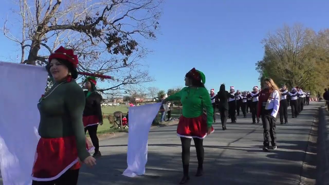 HHS Band at J Iverson Riddle Parade 12 5 2024