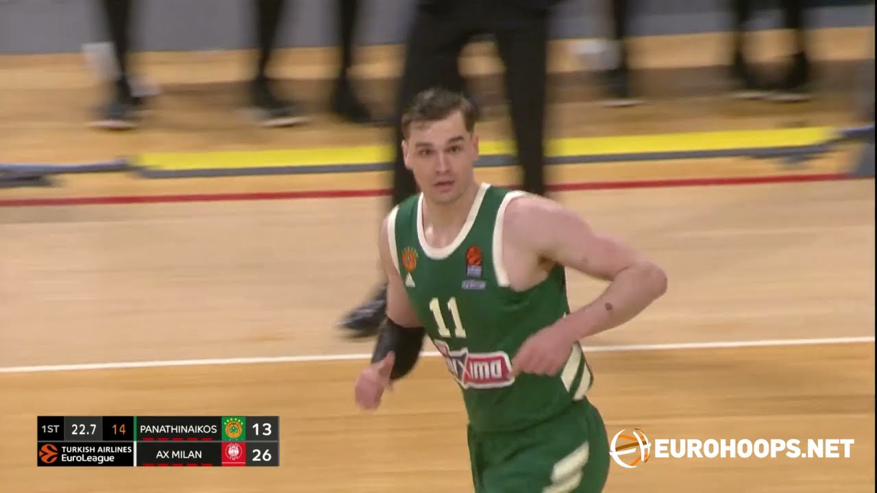 Panathinaikos OPAP Athens - AX Armani Exchange Milan 86-83 OT: Mario Hezonja (17 points)