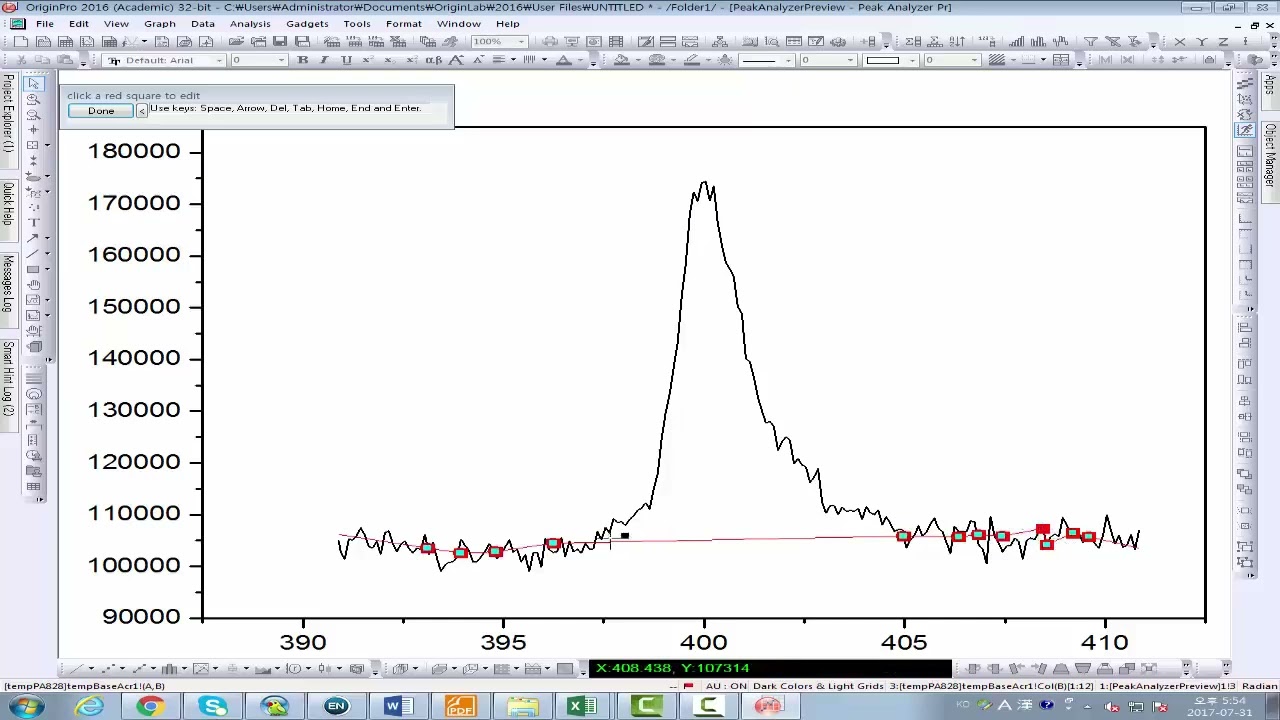 Peak Deconvolution in Origin: Multi-Peak Fitting with Baseline Correction