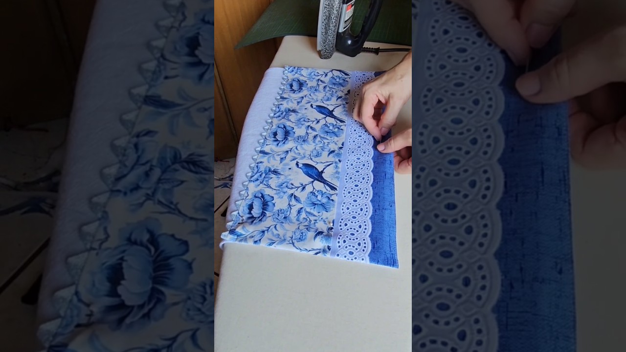 Barrado Pano de prato perfeito. Vem fazer comigo #costuracriativa #panodeprato #panodecopa #cozinha