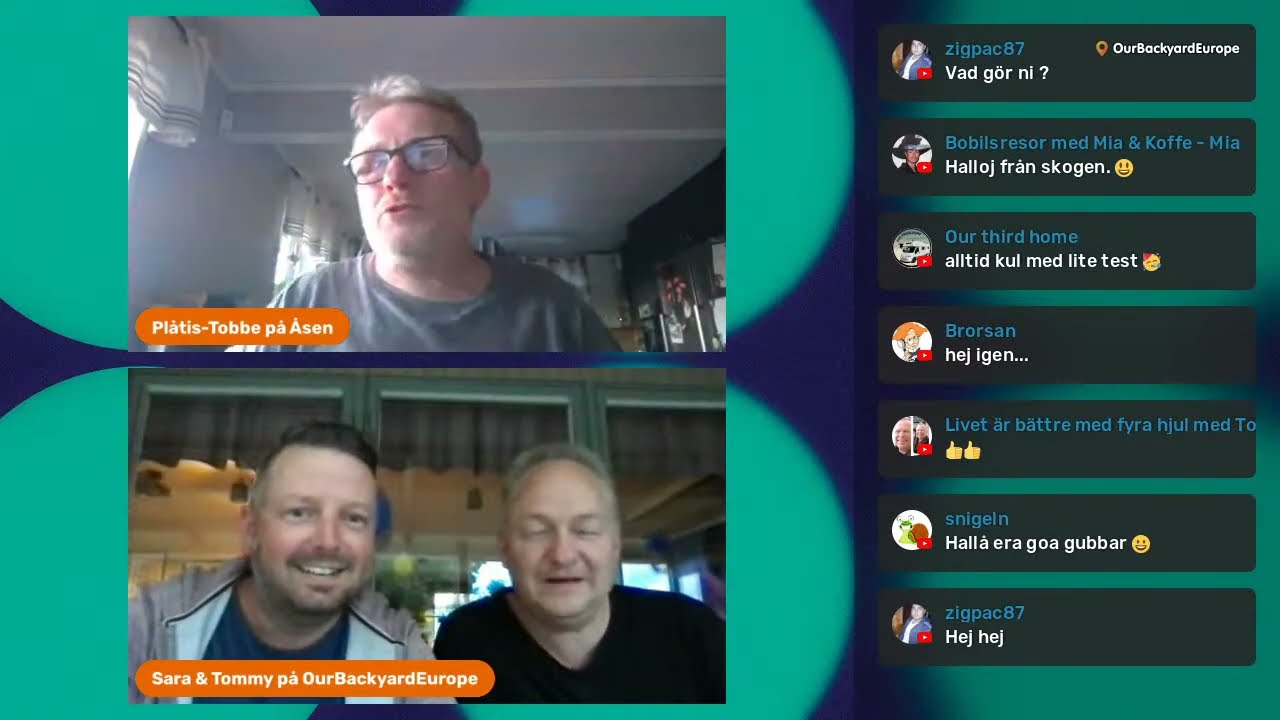 Test-Live med Tommy från OurBackyardEurope och Peter Sjöstrand Livet på och utanför scenen