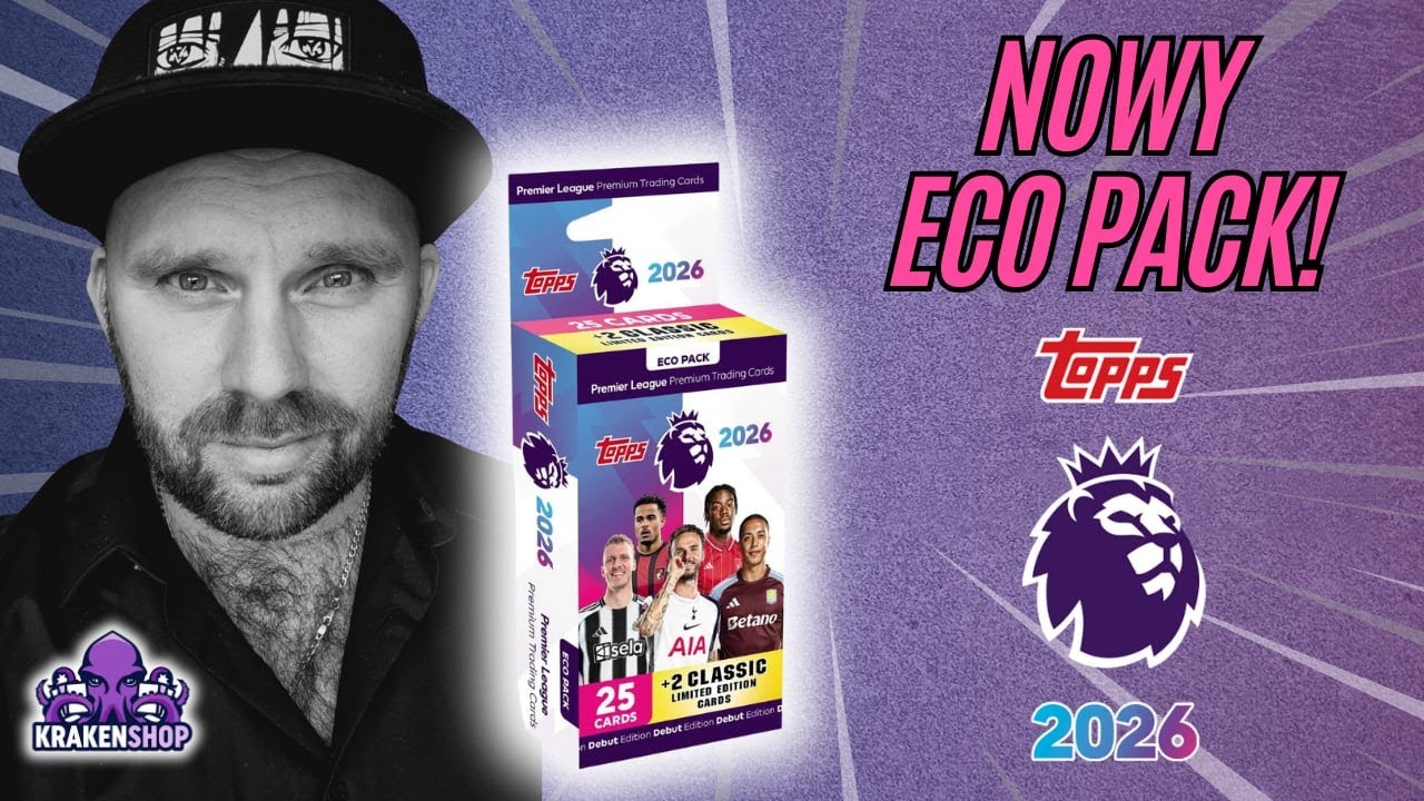 PRZESYŁKA ZE SKLEPU KRAKENSHOP.PL - OTWIERAM ECO PACKA Z KOLEKCJI TOPPS PREMIER LEAGUE 2026!!!