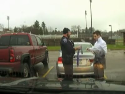 Cop Ties Necktie for Speeding College Student