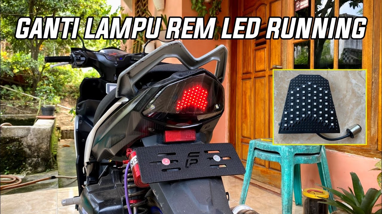 GANTI LAMPU REM MIO M3 LED RUNNING