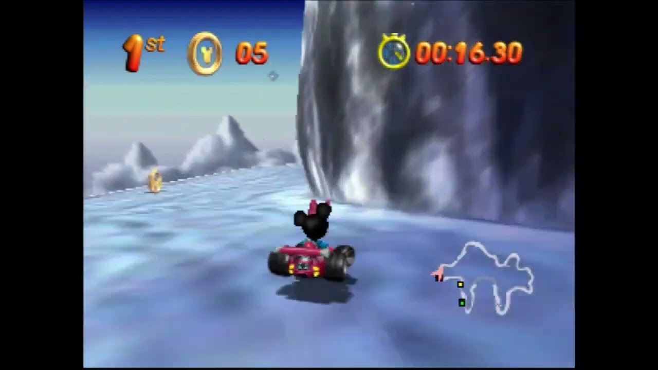 Mickey no Racing Challenge U.S.A (N64)  Frantic Finale as Minnie Mouse + End Credits
