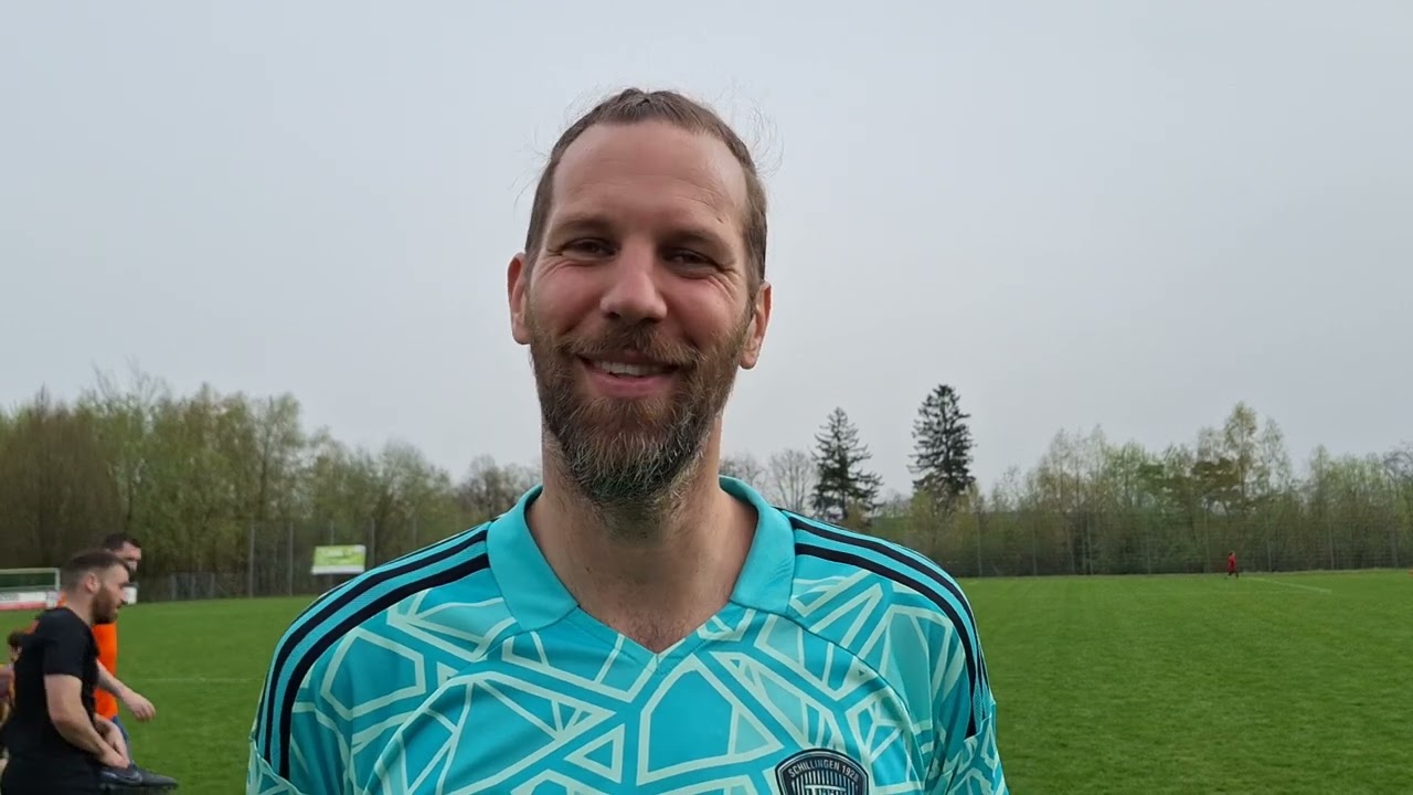Heiko Witt, Torwart des TuS Schillingen, nach dem 1:4 gegen dem TuS Ahbach