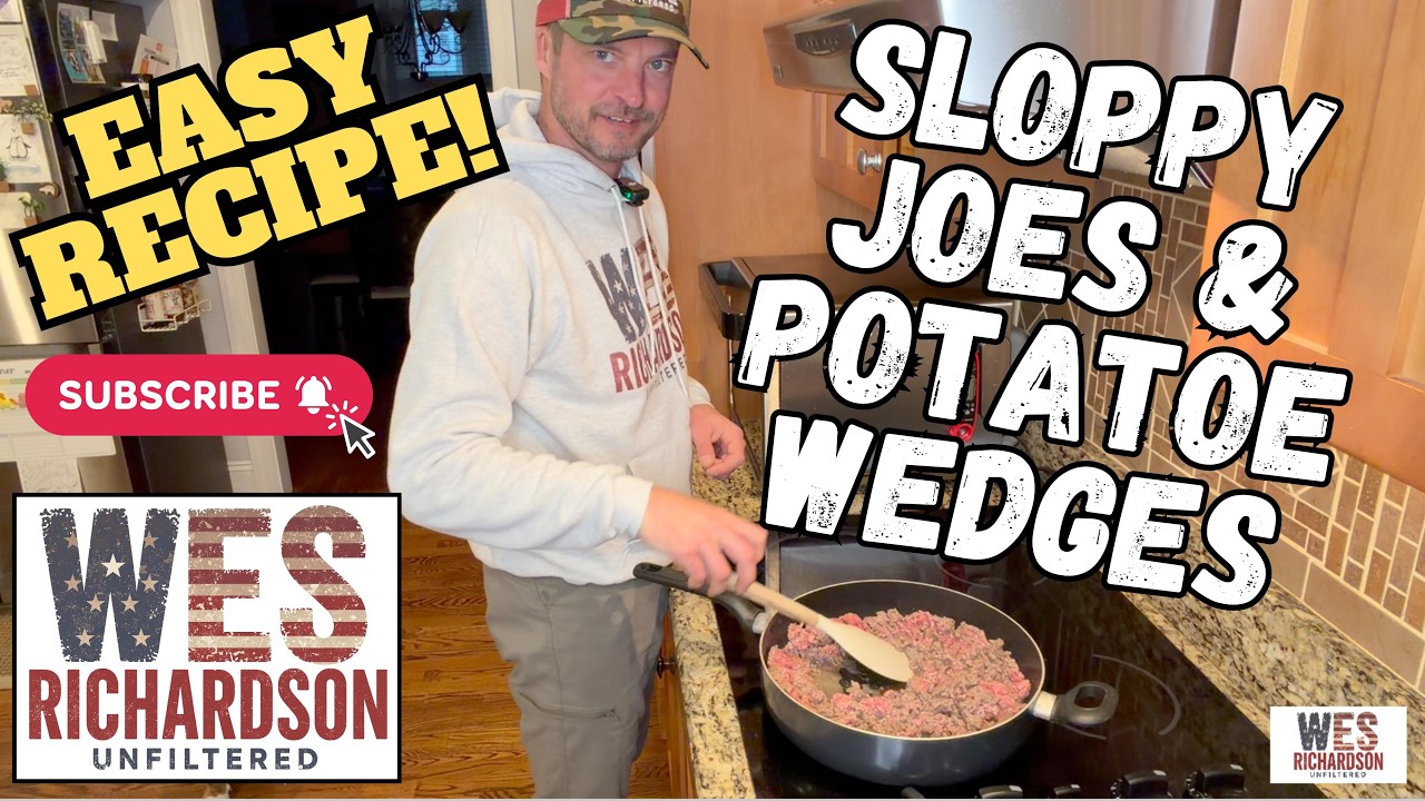 Sloppy Joes & Potato Wedges - EASY MEAL!!! #easymeals #EasyDinner #QuickMeals #WhatsForDinner