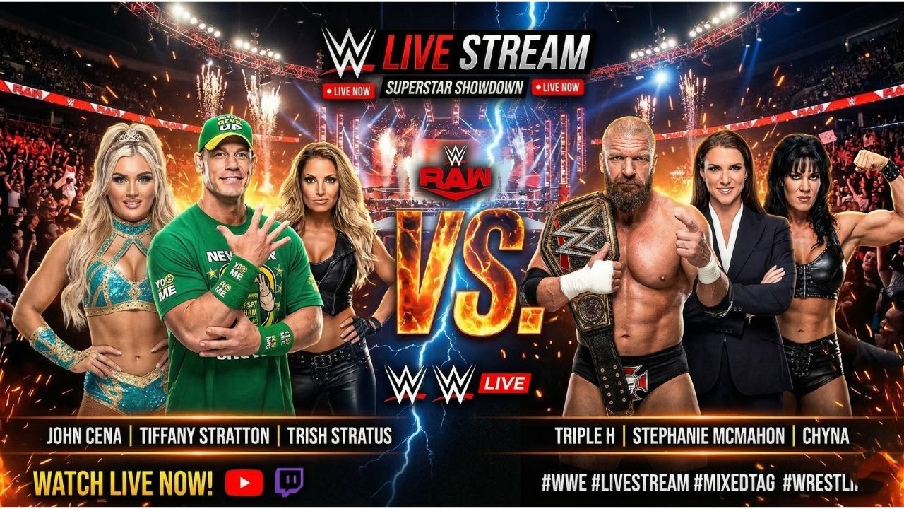 Cena,Stratton,Stratus vs Triple H&Stef,Chyna🔥 |WWE 2K25 #verticallive #wwe2k25 #shorts