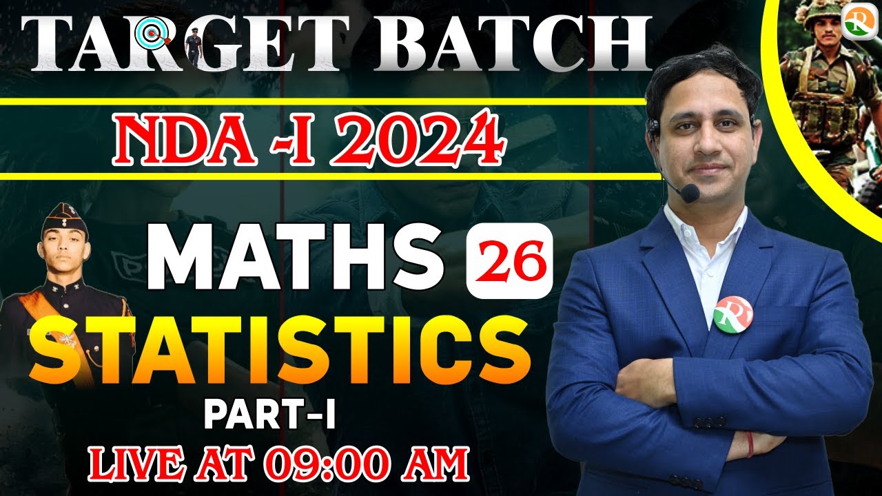 Statistics -1 for nda | NDA Maths Classes 2023 | NDA Maths Preparation 2024 | NDA Maths 2024