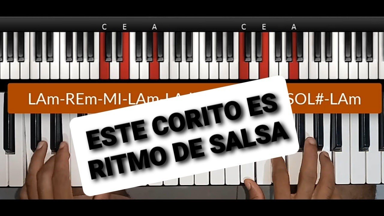 Este corito es (EN  SALSA) Doris Machin Tutorial piano PASO A PASO
