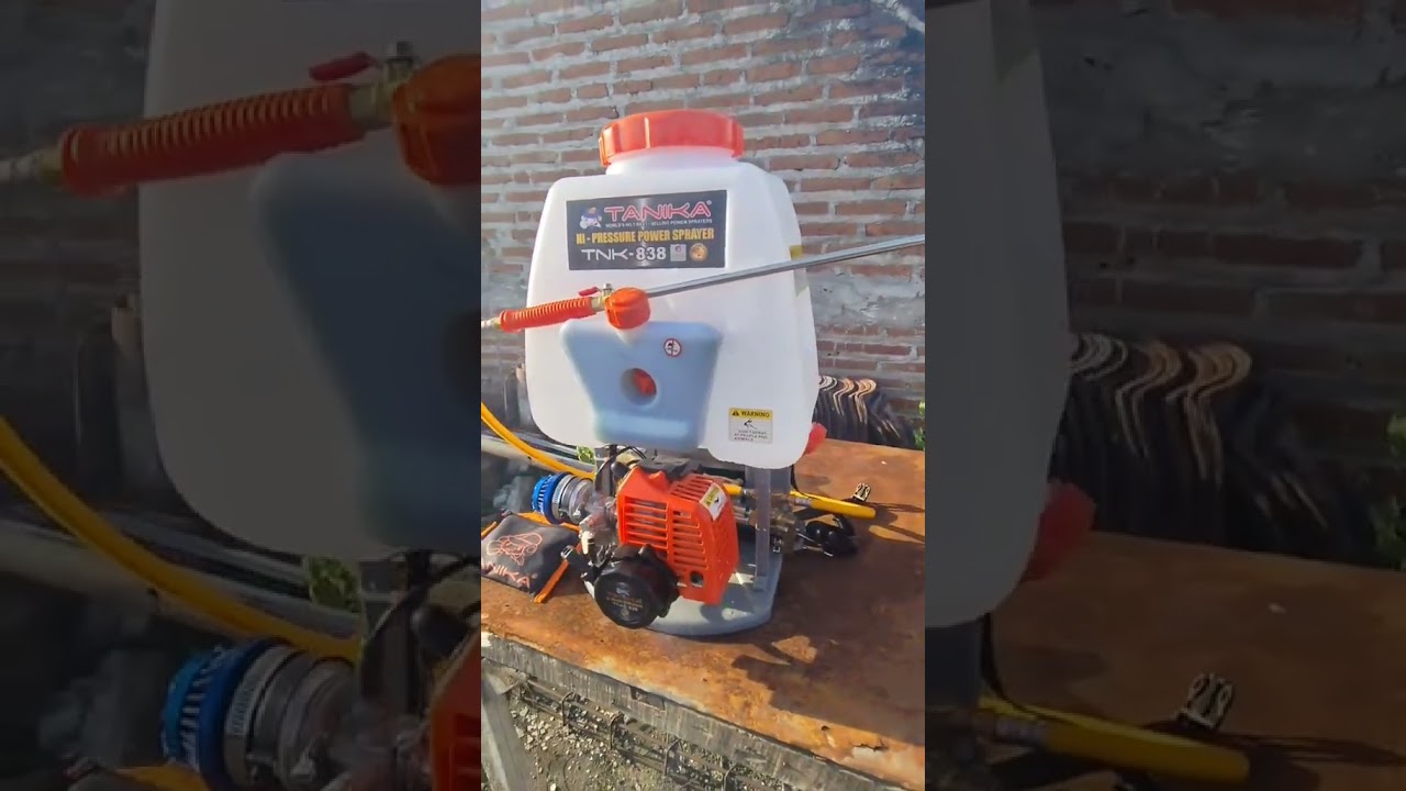 Test semburan Tanika standar pabrikan #tanika838 #sprayerracing #petanimuda #tu26 #mesinsemprothama