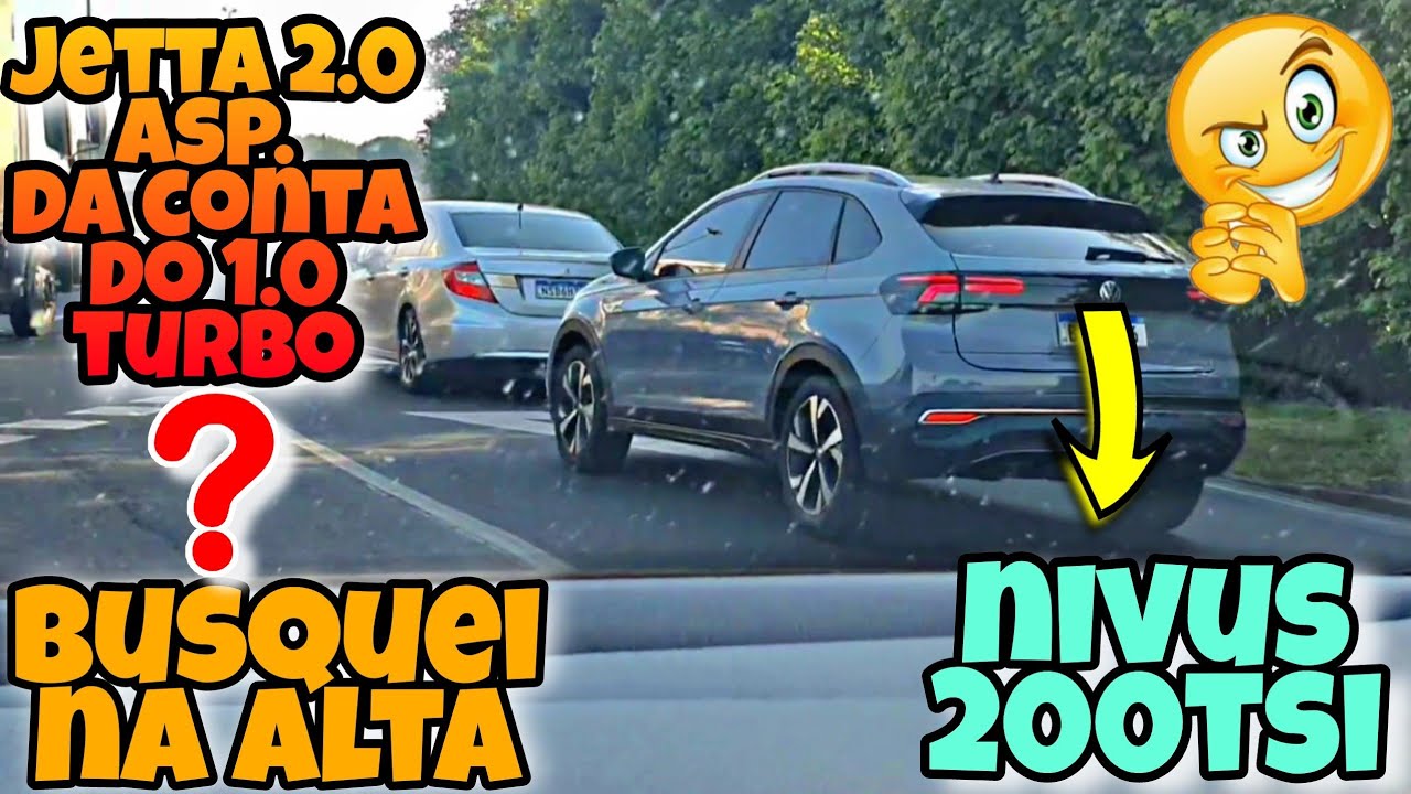 1.0TURBO ANDA MAIS QUE O 2.0 ASPIRADO?💥JETTA VS NIVUS #repost