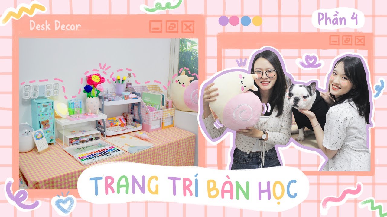 [Ocsenshop] 💓 TRANG TRÍ BÀN HỌC PHONG CÁCH KẸO NGỌT 🧚🏻‍♀️