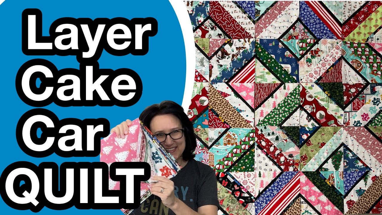 💥❤️ One Layer Cake Quilt Pattern 💥 Scrappy Car Quilt