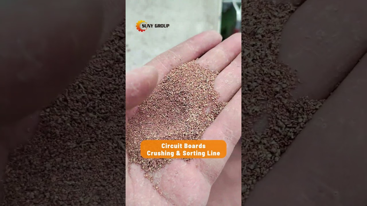 Circuit Boards Crushing & Sorting Line #pcbrecycling #circuitboardsrecycling #ewasterecycling