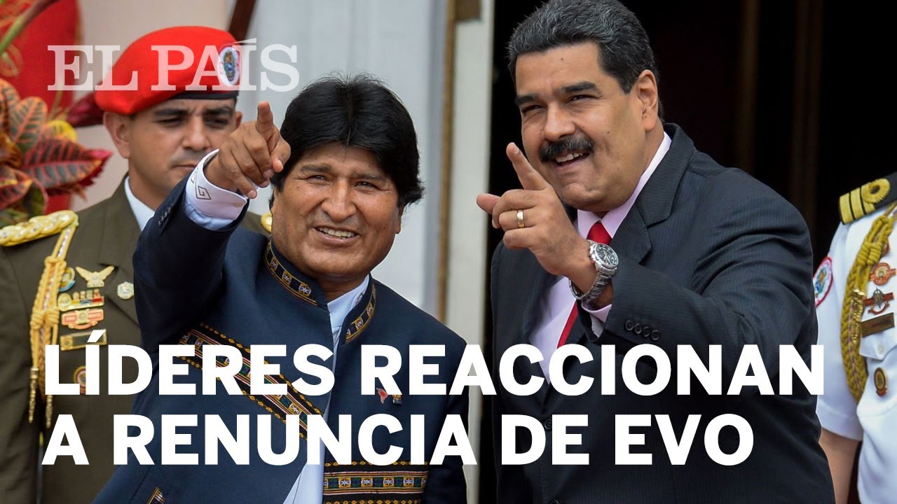 L&iacute;deres pol&iacute;ticos reaccionan a la renuncia de Evo Morales