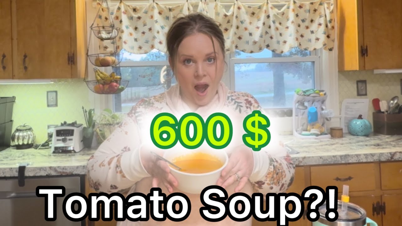 Я приготовил томатный суп за 600 долларов… Вот как 😅