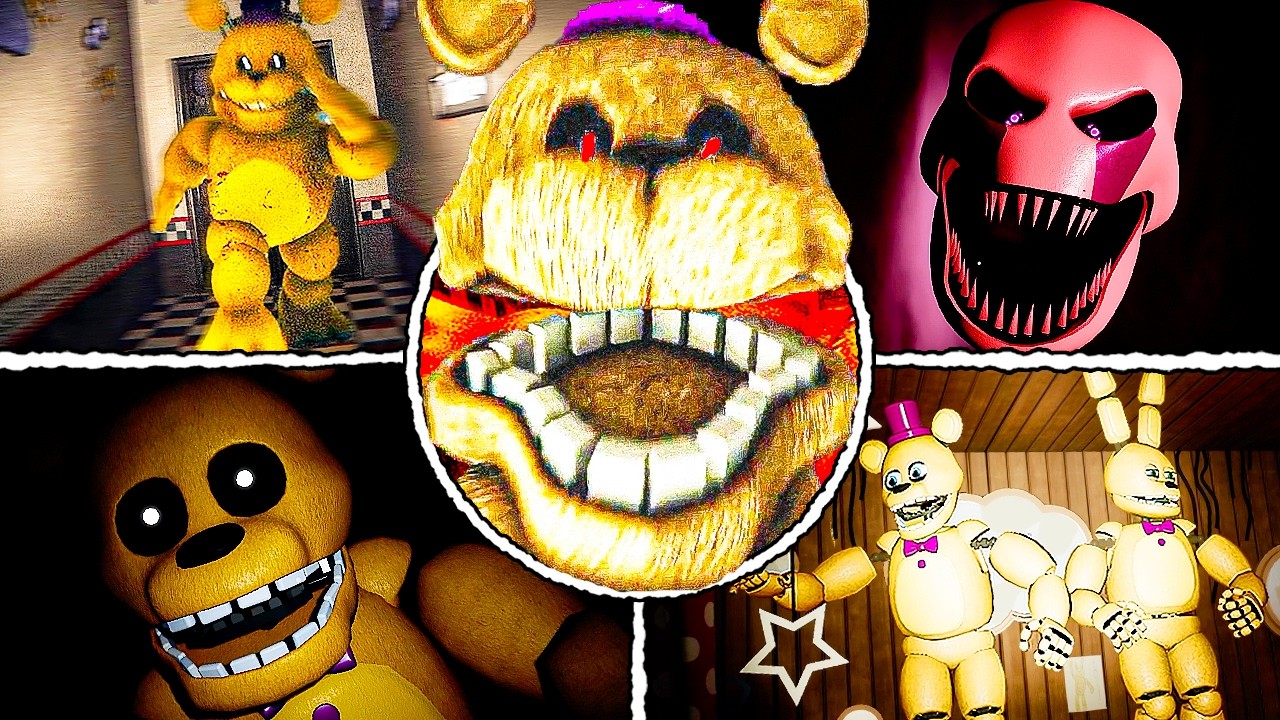 Those Nights At Fredbears - Night 5 Ending & All Jumpscares [FNAF Free Roam]