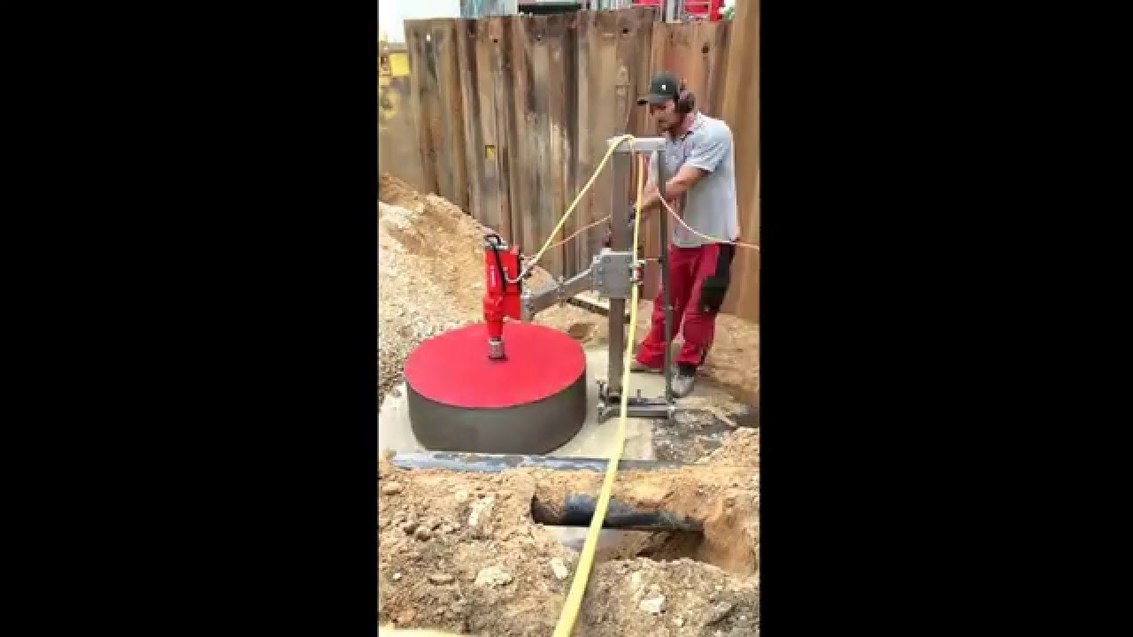 WEKA SR-75 DIAMOND CORE DRILLING DIAMANT KERNBOHRUNG 1000MM TIMELAPSE