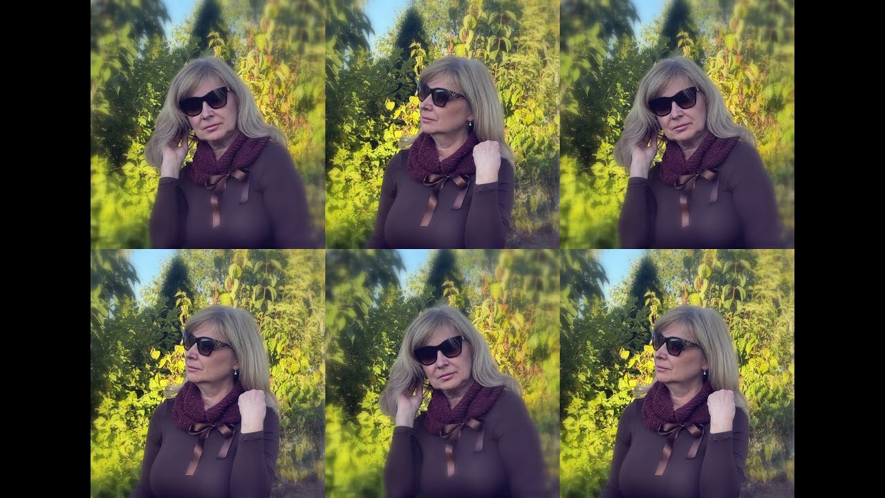 Elegantní pletený  nákrčník s mašlí