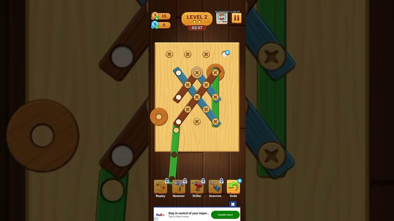 Screw Puzzle lvl 1-3#screw #puzzle #puzzles #puzzlegame #puzzlegames #screwpuzzle 