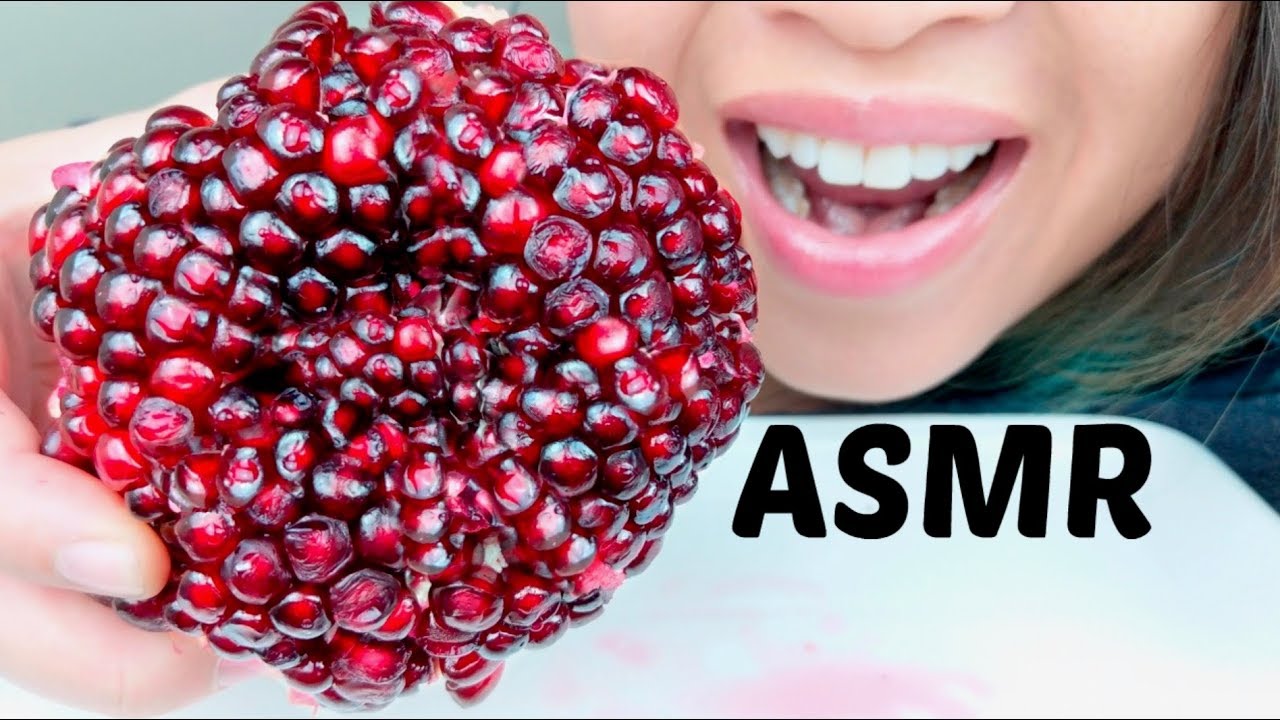 ASMR WHOLE POMEGRANATE 먹방 *No Talking* suellASMR