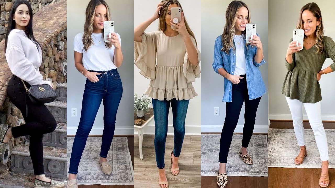 MODA 2022 MUJER C&Oacute;MO Vestir BIEN CON ROPA B&Aacute;SICA SENCILLA OUTFITS CASUALES MUJER TENDENCIA MODA 2022