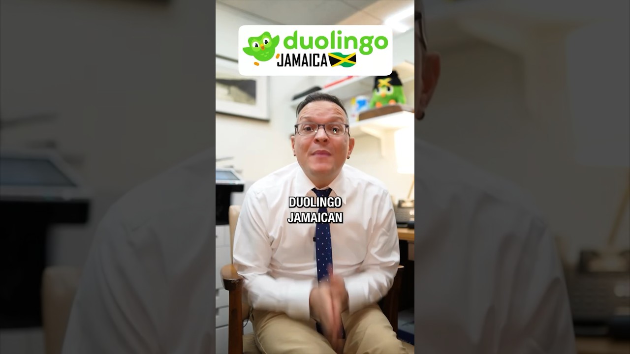 DUOLINGO JAMAICAN 🗣️ #duolingo #Jamaican #parody #languagelearning #accentchallenge #officelife
