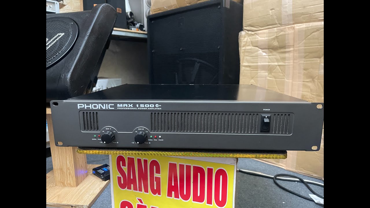 Đẩy Phonic Max 1500 Hàng Xuất Nhật Đẹp Không Vết Xước Tại Sang Audio