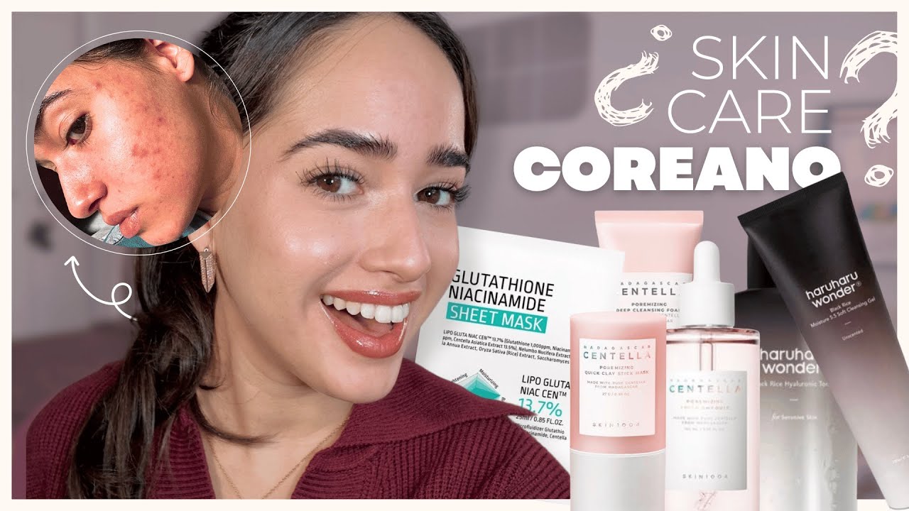 Qué SKINCARE COREANO uso si tengo ACNÉ, POROS y PIEL SENSIBLE 🇰🇷 | Stylevana 