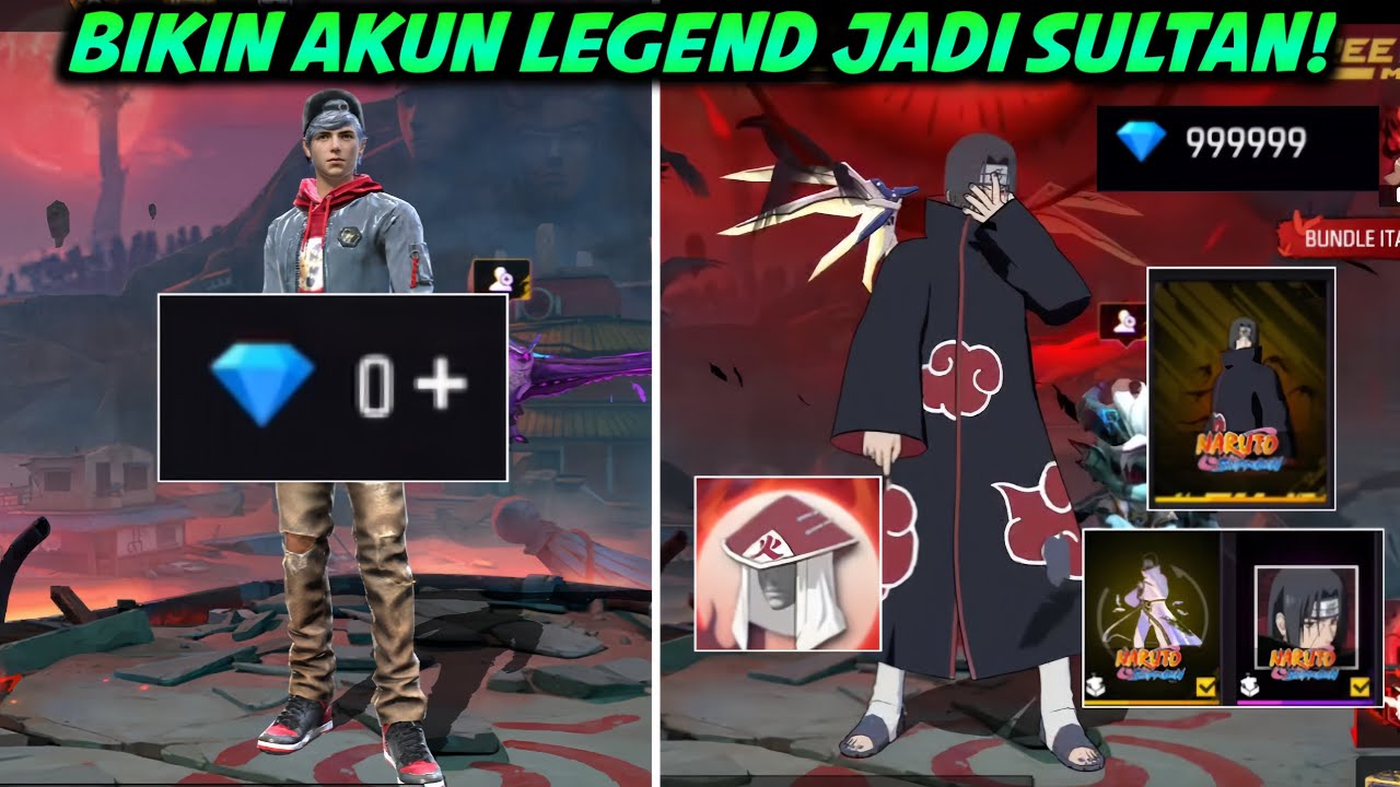 BORONG BUNDLE EVO ITACHI TERBARU DAN GW BIKIN AKUN LEGEND GW JADI SULTAN 🥶