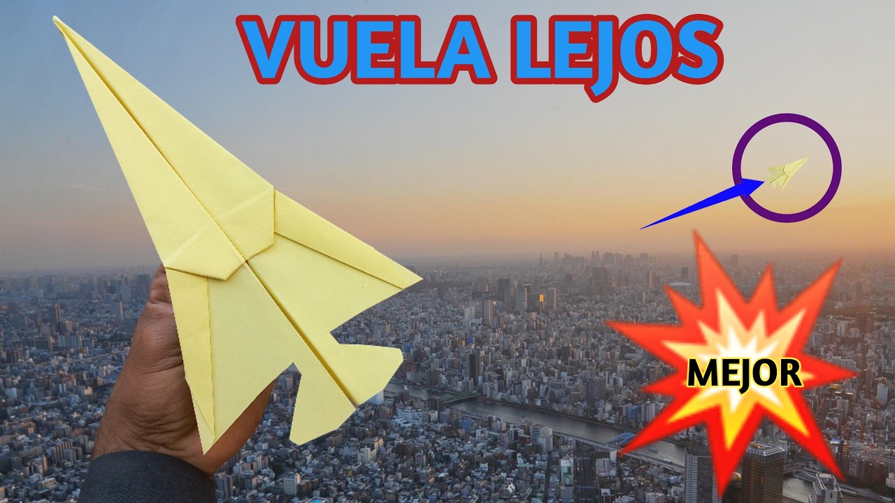 Haz Este Avión de Papel Fácil y Obsérvalo Volar Lejos | Este Avión de Papel Simple Vuela Lejos Cada