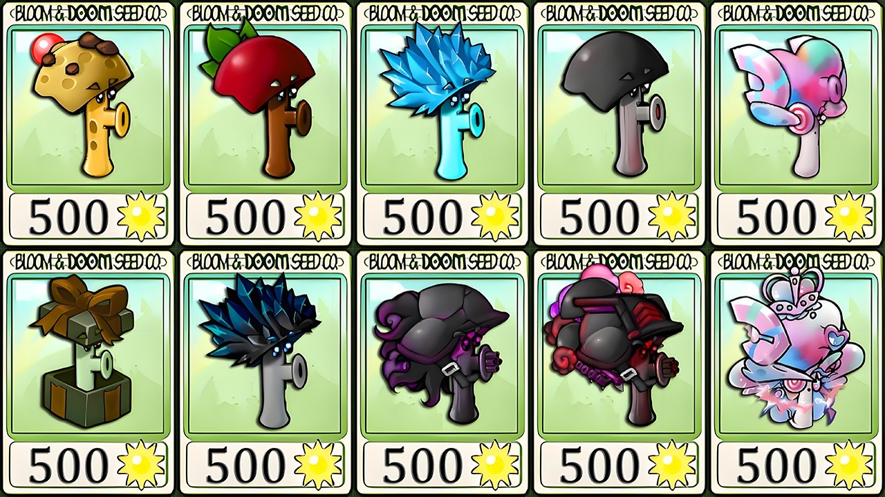 PVZ Fusion 3.4 Challenge - All Scaredy Plants Fusion Showcase!