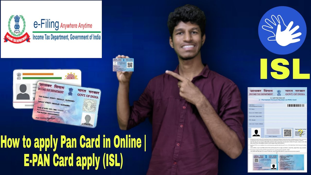 How to apply Pan Card in Online | E-PAN Card apply Part-1 (ISL)