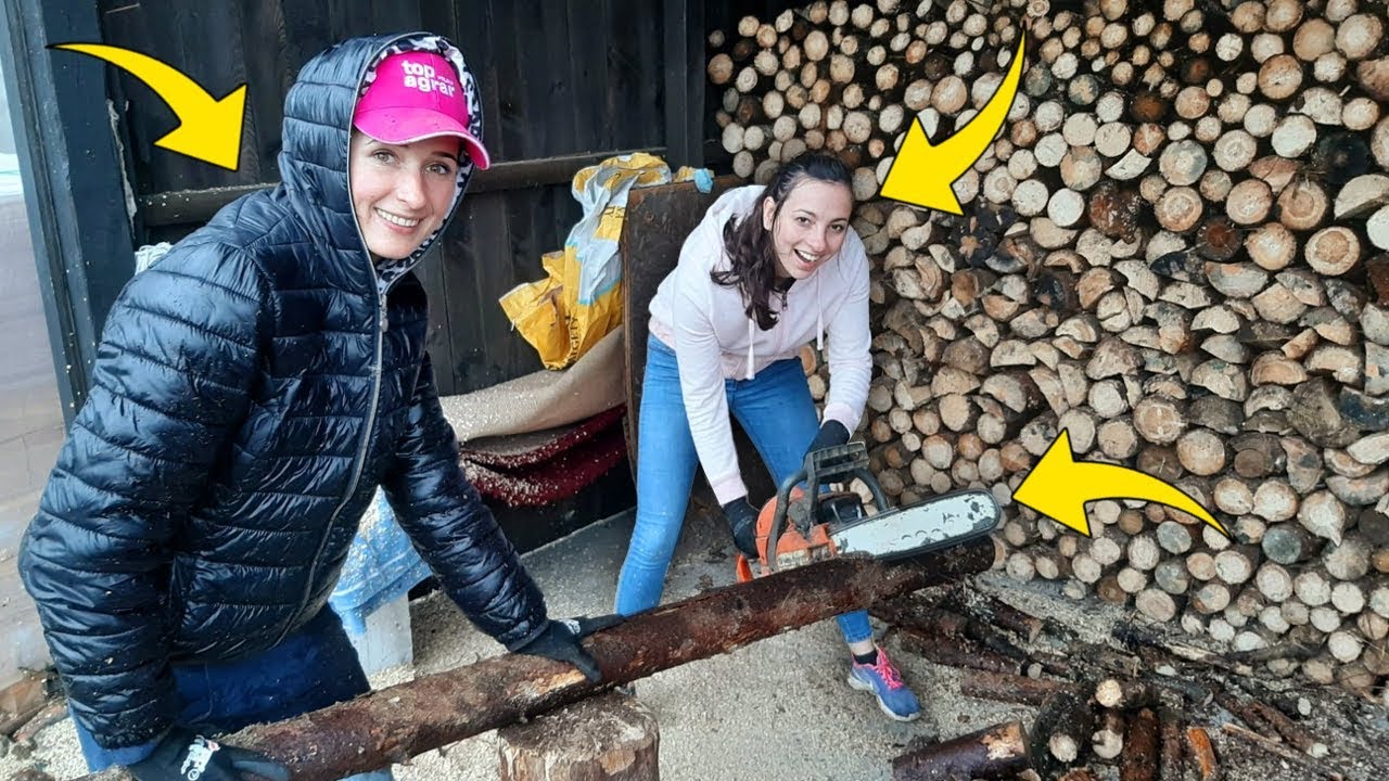 Anitka Przyjechała Do Polski ☆Dziewczyny Pomagają W Przygotowaniu Opału