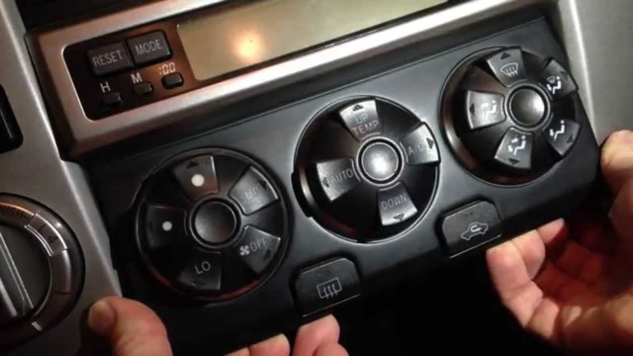 Замена лампочек в системе контроля температуры и ЖК-дисплеях Toyota 4Runner