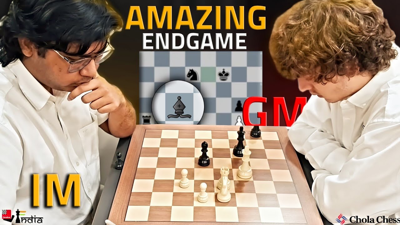 India's strongest IM plays amazing ENDGAME | IM Aronyak vs GM Boyer | Chola Chess GM Norm