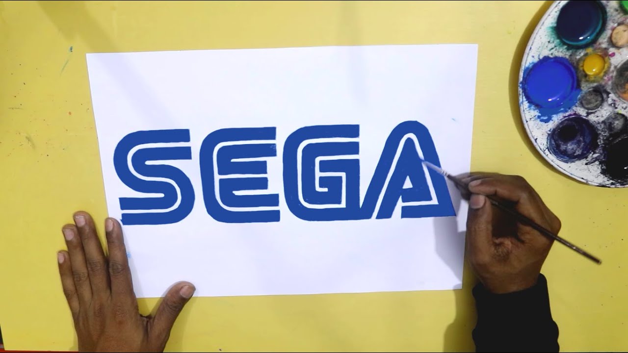 How to draw the Sega logo #3