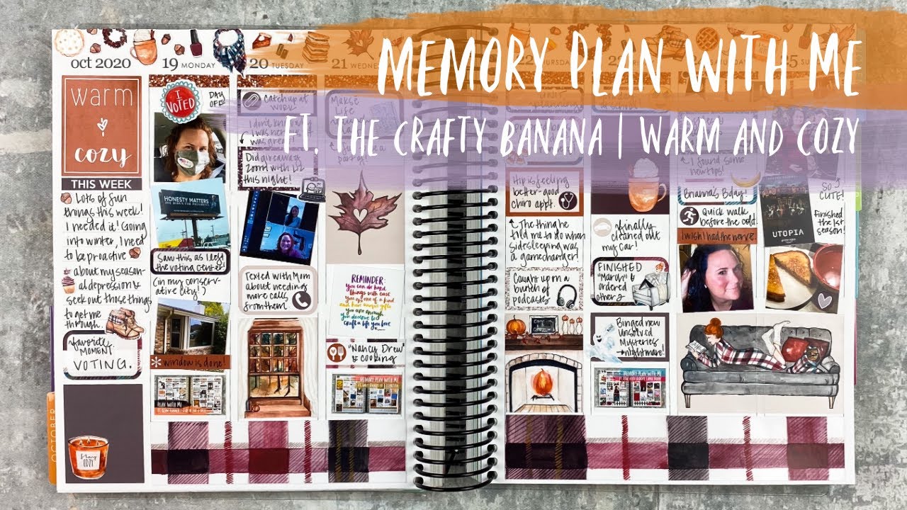 MEMORY PLAN WITH ME | ft. the crafty banana | WARM & COZY | tattooed teacher plans