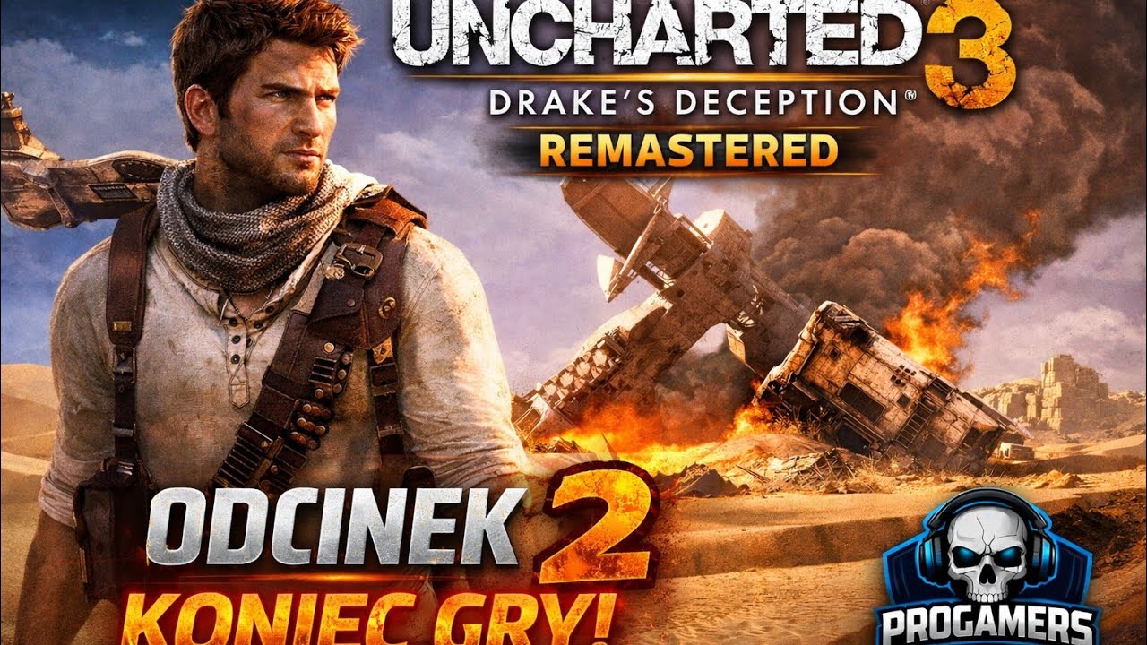 Uncharted 3 Drake’s Deception Remastered Odc.2 ( Gameplay PlayStation 4 Slim ) *Koniec Gry*