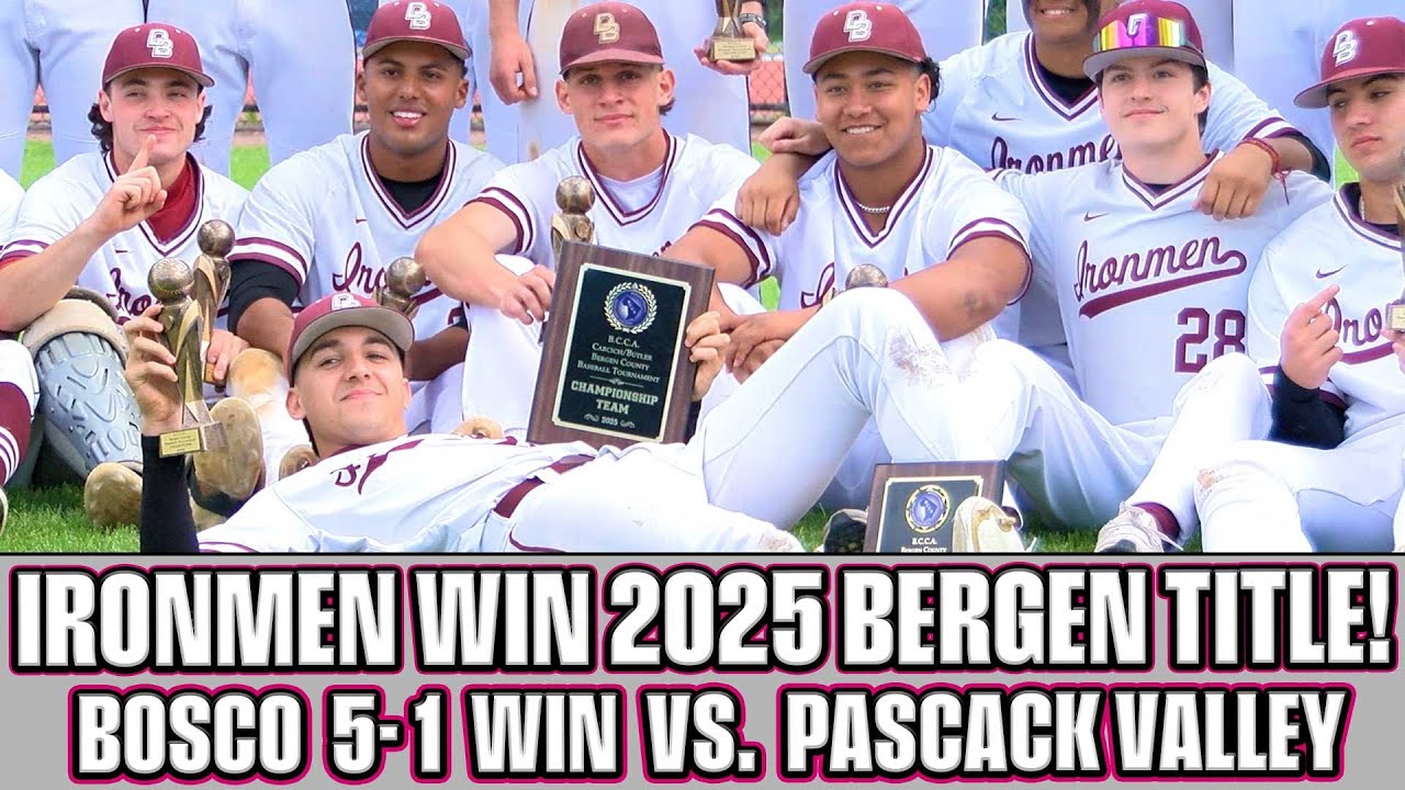 Don Bosco Prep 5 Pascack Valley 1 | Bergen County Tournament Final | Ironmen Win 10th County Title!