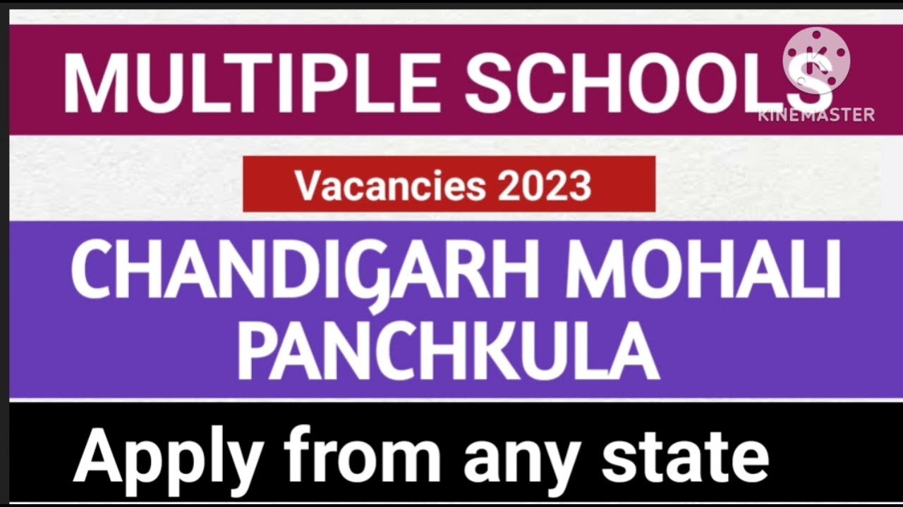 IB/ICSE/ CBSE SCHOOL VACANCIES 2023 I CHANDIGARH  PANCHKULA  MOHALI SCHOOL JOBS I SALARY UPTO 60K