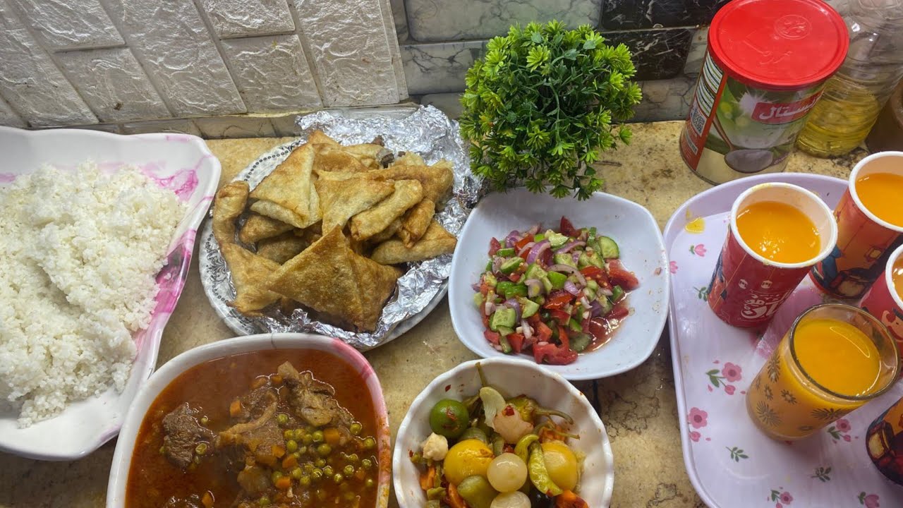 #فطار_رابع_يوم_رمضان والحمد لله حصل خير وعملت احلى فطار لبناتى مطبخ_نوجا ♥👍