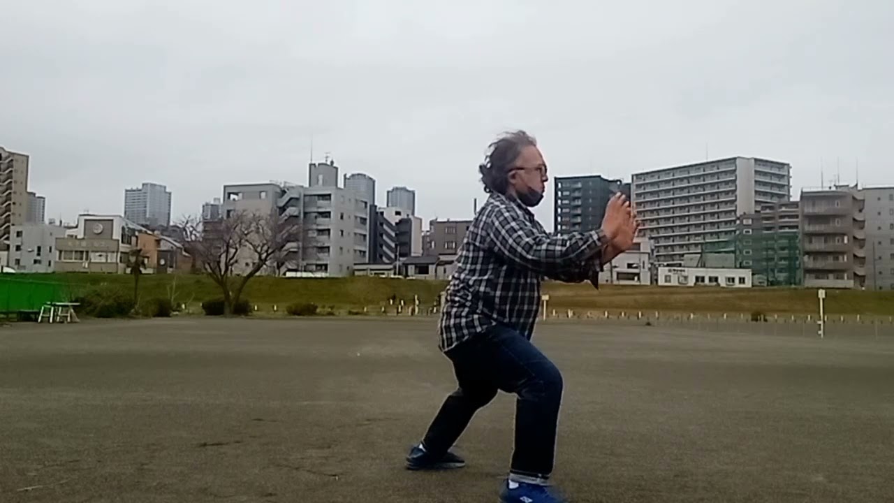 四正太極拳(陳式)　多摩川河川敷広場